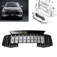 Grille de radiateur chromée brillante d'origine, grille de pare-chocs avant pour Jetour X50 Soueast X50 OE 63B45A143