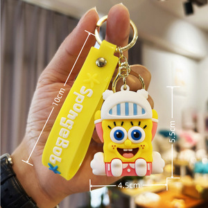 Cartone animato carino partito <span class=keywords><strong>SpongeBob</strong></span> SquarePants portachiavi creativo stella granchio Boss portachiavi uomo e donna ciondolo borsa - Product Image 5