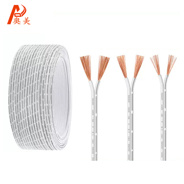 Kebolong White 2468 18/28AWG Solid LED Power DC 300V Connection Cable Dual Row Parallel Black Strip PVC Twin