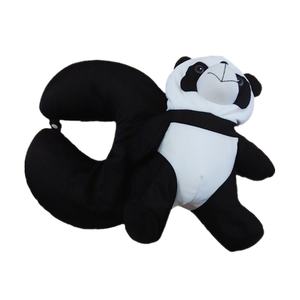Cadeau promotionnel réchauffer jeter oreiller décoratif en peluche siestes taie d'oreiller en peluche Panda jouet variante cou méditation oreiller - Product Image 1