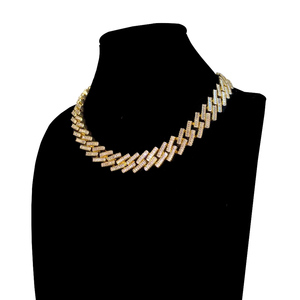 OUGEPHELI 8mm 925 스털링 실버 금도금 남성 쿠반 링크 체인 남성 힙합 주얼리 선물 마이애미 쿠반 목걸이 - Product Image 4