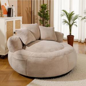 Sofá Redondo Italiano de Lujo Dwoo para Dos Personas, Sofá Moderno para Sala de Estar, Dormitorio, Hotel, Sillón Extra Grande, Sofá de Descanso - Product Image 2