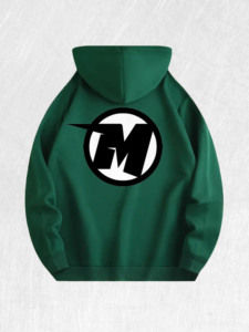 Felpa con Cappuccio con Logo <span class=keywords><strong>Anime</strong></span> '<span class=keywords><strong>M</strong></span>' 100% Cotone Magazzino USA 7 Colori - Product Image 5