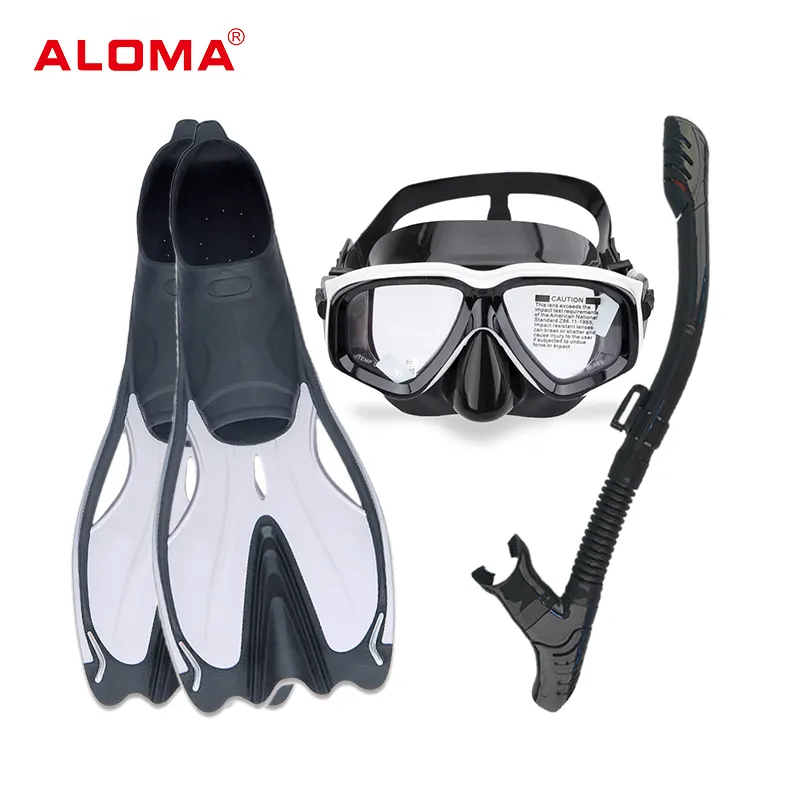 Алома профессиональное оборудование для снорклинга Силиконовое снаряжение для дайвинга маска набор для снорклинга для плавания Дайвинг ласты