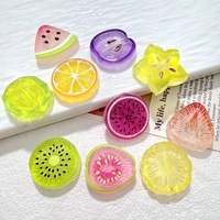 Breloques en résine en forme de fruits, faites à la main, accessoires de bricolage de style dessin animé pour coques de téléphone, pinces à cheveux et chaussures