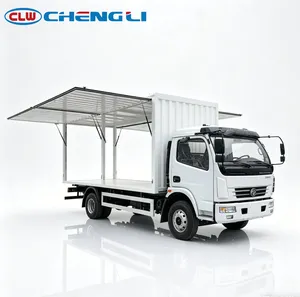 Camionnette à ailes volantes légère 4x2, fourgonnette de transport, camion-benne avec système d'ouverture pneumatique latérale à 90 degrés °   Ouverture pour le transport logistique - Product Image 5