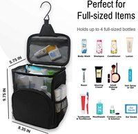 Organisateur de Douche Portable en Maille Grande Capacité pour Sac avec Crochet Métallique – Essentiel pour Dortoir Universitaire Style Oxford Tendance