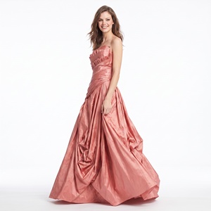 Vestido <span class=keywords><strong>de</strong></span> Noche <span class=keywords><strong>de</strong></span> Satén Estilo Vintage Rosa Empolvado, Sin Tirantes, con Volantes en Capas, Falda Larga Drapeada, para <span class=keywords><strong>Fiesta</strong></span> <span class=keywords><strong>de</strong></span> Graduación 2026 - Product Image 4