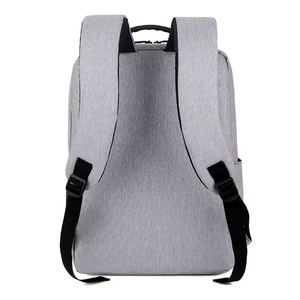 High Quality Custom Logo Grey <b>Stylish</b> <b>Waterproof</b> Oxford Polyester Lining Zipper Closure Unisex Large Capacity Laptop <b>Backpack</b> - Product Image 3