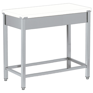 EURAST 500x700x850mm Mesa de corte de polietileno blanco Muebles de cocina-10630300 - Product Image 1