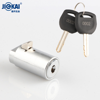 Serrure à barillet à clé à fossettes Alpha en alliage de zinc JK520 haute sécurité pour distributeur automatique