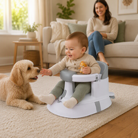 Siège de bain multifonctionnel 3 en 1 pour bébé, chaise de jeu au sol et siège roulant pour tout-petit