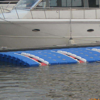Vente en gros d'usine : Ponton flottant en plastique modulaire pour quai de jet-ski, bateau et bateau à moteur, quai flottant pour parc aquatique