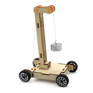 Kit d'expérimentation de voiture à gravité en bois, jouet scientifique éducatif manuel pour enfants de 7 à 9 ans, apprentissage STEAM, éducation STEM - Product Image 4