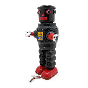 <span class=keywords><strong>Robbie</strong></span>-<span class=keywords><strong>Robot</strong></span> Mécanique de Décoration Créative pour la Maison, Jouet en Fer-Blanc à Collectionner, Cadeau pour Enfants - Product Image 4