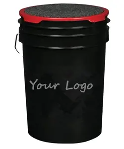 Customize 6 gallon Bucket of Softballs Practice Softballs in 6 Gallon Padded Bucket Cushioned Lid Top for Seat