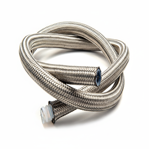 สายถัก PTFE R14 SAE100ลวดสเตนเลสสตีลแรงดันสูง AN6 316L ลูกฟูกยืดหยุ่นสำหรับระบบ Swagelok - Product Image 1