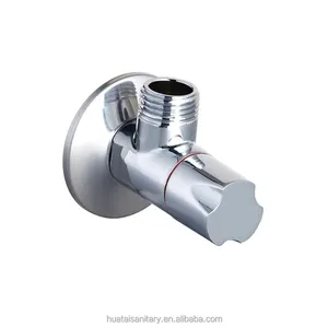 single handle chrome plated 1/2 1/2 brass angle valve