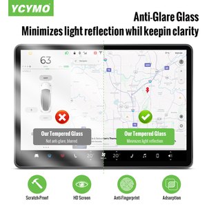 Xe Tempered Glass bảo vệ màn hình cho Tesla mô hình 3 y Trung tâm điều khiển Bảng điều khiển cảm ứng bảo vệ màn hình chống trầy xước - Product Image 2