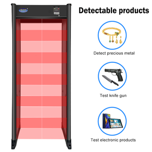 Büyük ölçekli güvenlik ROHS sertifikalı yüksek performanslı 64 bölgeli dijital Walk-Through <span class=keywords><strong>Metal</strong></span> dedektörü - Product Image 4