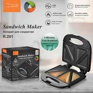 Máquina para Hacer Waffles Automática 110V 220V, Tostadora Desmontable para Desayunos, Parrilla Eléctrica para Paninis, Máquina para Hacer Sándwiches Antiadherente - Product Image 3