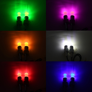 YD 12V LED nhôm nhấp nháy EAGLE mắt đèn ban ngày chạy DRL giấy phép tấm ánh sáng motarcycle Đèn pha trắng đỏ băng màu xanh - Product Image 3