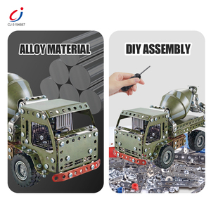 Chengji Juguete <span class=keywords><strong>de</strong></span> Montaje Metálico para Coche, Camión Metálico Decorativo, Bloques <span class=keywords><strong>de</strong></span> Construcción, Modelo <span class=keywords><strong>de</strong></span> Camión Cisterna, Coche <span class=keywords><strong>de</strong></span> Juguete, Kit <span class=keywords><strong>de</strong></span> Montaje Fundido a Presión - Product Image 3