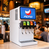 Machine à soda à 4 saveurs haute performance, distributeur de boissons froides post-mix pour jus et sodas commerciaux