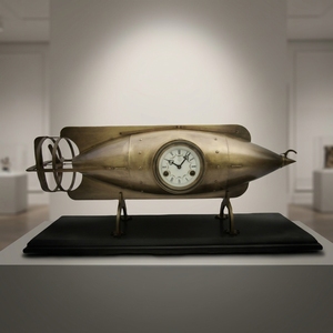 Horloge automatique industrielle en laiton massif de style <span class=keywords><strong>français</strong></span>, couleur bronze antique, 8 jours d'autonomie, modèle <span class=keywords><strong>sous</strong></span>-marin/torpedo - Product Image 4