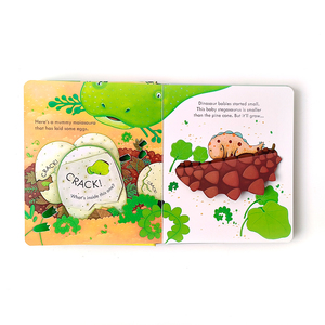 Livre à couverture rigide polychrome personnalisable pour enfants, soulever le rabat, livre pour enfants, image personnalisée de dinosaure en papier durable - Product Image 6