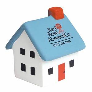 Jouets anti-stress imprimés personnalisés marteau de fenêtre promotionnel en forme de maison soulagement anti-stress construction de bâtiments balle anti-stress - Product Image 1
