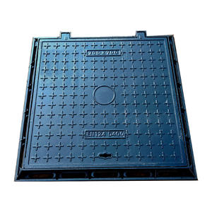 <span class=keywords><strong>Grille</strong></span> de couvercle de manhole carrée en fonte ductile robuste Jin Zhisheng <span class=keywords><strong>D400</strong></span> personnalisée avec charnières pour installations routières - Product Image 2