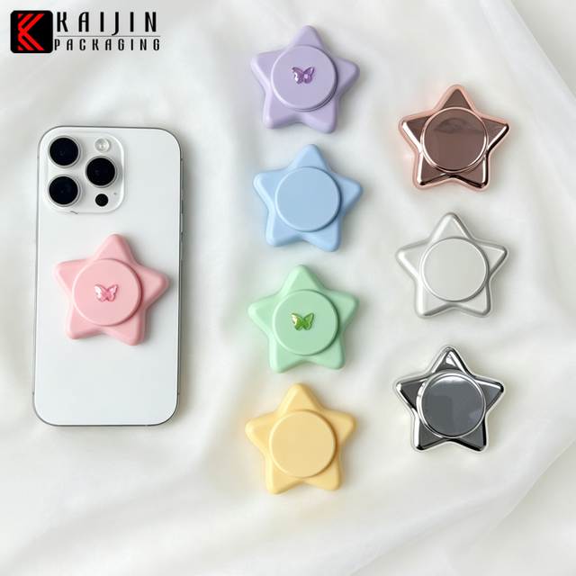 Star Shape  Lipstick case Mobile Phone Back Sticker Cosmetic Container for Lipstick Blusher Eyeshadow Powder Lip Balm Case