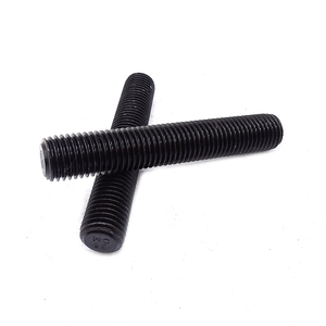 Mạ kẽm nhúng nóng M8 cấp công nghiệp thép không gỉ 8.8 thanh ren màu đen kết thúc đo lường mẫu miễn phí có sẵn - Product Image 3