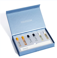 Boîte d'emballage de parfum de luxe personnalisée, boîte cadeau rigide avec insert pour flacons d'huiles essentielles et logo personnalisé