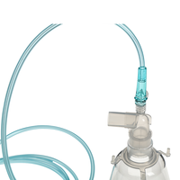 Masque d'anesthésie conique transparent en PVC réutilisable et réglable AZMED pour animaux de compagnie, tubes respiratoires, écologique, certifié CE, utilisation en soins intensifs