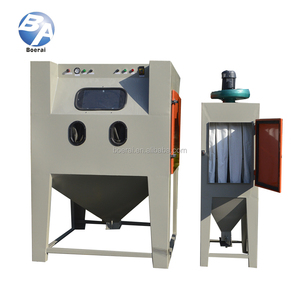 Cabina de arenado en seco con colector de polvo, operación manual, alta productividad para limpieza de cuentas de vidrio y tratamiento de superficies - Product Image 3