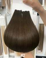 Extensions de cheveux humains blondes avec mèches, 50g/paquet