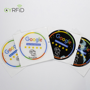 Venta caliente Epoxy Google Review Nfc Stickers Nfc Google Stickers Google Review Qr Code Sticker para reseñas de 5 estrellas - Product Image 3