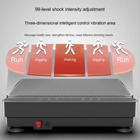 Plateforme vibrante verticale écologique ABS pour usage domestique, équipement d'exercice intérieur pour la perte de graisse et le remodelage du bas du ventre