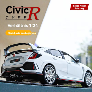 Modèle de <span class=keywords><strong>voiture</strong></span> en métal moulé sous pression Hot Diecast Wheel <span class=keywords><strong>MaiSto</strong></span> 1:24 Civic TYPE-R, jouet décoratif à rétrofriction pour garçons - Product Image 3