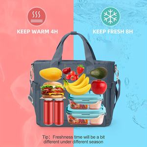 Refrigerador térmico a prueba de fugas con aislamiento reutilizable <span class=keywords><strong>para</strong></span> viajes, bandolera <span class=keywords><strong>para</strong></span> alimentos, bolsa de almuerzo de gran capacidad <span class=keywords><strong>para</strong></span> el <span class=keywords><strong>trabajo</strong></span> - Product Image 4