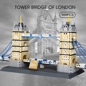 Wange 969 pièces bricolage Architecture blocs repère tour pont de <span class=keywords><strong>londres</strong></span> blocs de Construction brique de Construction pour les enfants - Product Image 2