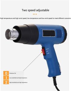 Sıcak hava tabancası elektrikli Mini ısı tabancası makinesi küçültmek için Pof/Pvc plastik torba değişken sıcaklık ayarları ile ısı tabancası makinesi - Product Image 2