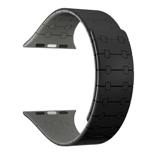 <span class=keywords><strong>Bracelet</strong></span> <span class=keywords><strong>de</strong></span> montre en silicone à double aimant puissant à libération rapide, look attrayant, pour <span class=keywords><strong>Apple</strong></span> <span class=keywords><strong>Watch</strong></span> Ultra 49 mm, 45 mm, 46 mm, 42 mm - Product Image 2