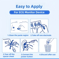 Produit caractéristique principale jetable de protection de moniteur d'électrode d'ECG de capteur de graphique de cardio