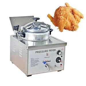 Penggorengan tekanan atas meja listrik komersial penggorengan tekanan ayam kecil KFC/Mcdonalds peralatan dapur mesin penggoreng ayam