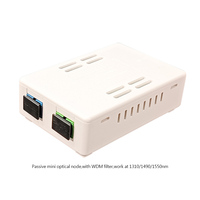 CATV-mini receptor óptico FTTH, mini nodo con wdm para GPON EPON