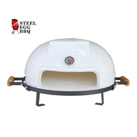 SEB KAMADO 21 Zoll WEISS Pizzaöfen Outdoor-Küche Italienischer Holz-Pizzaofen für den Außenbereich