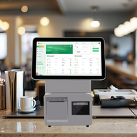 Eczane restoran terminal makinesi için akıllı süpermarket kasası beyaz pos pos terminali